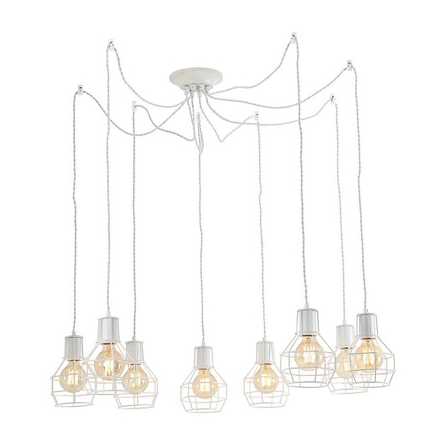 Подвесная люстра Arte Lamp A9182SP-8WH Фото № 