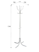 Напольная вешалка Мебелик М 6 001890 2