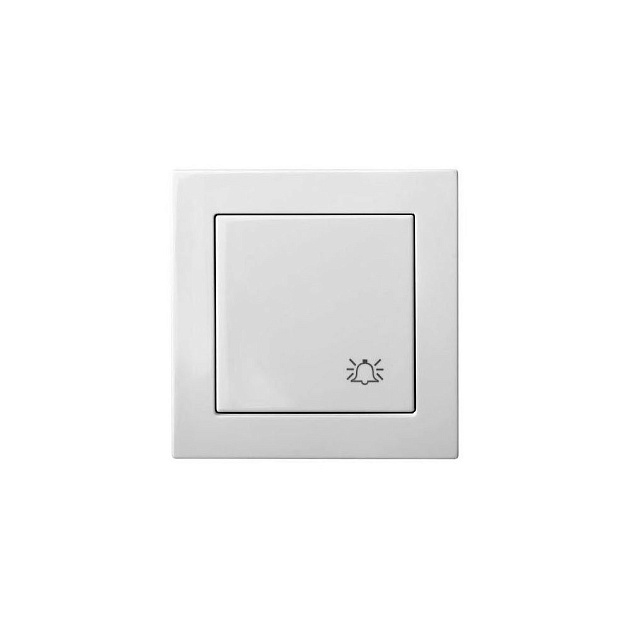 Кнопка звонка Liregus Epsilon белый 28-011 Фото № 