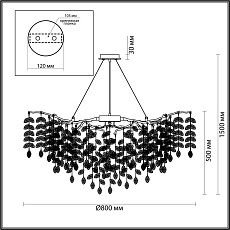 Подвесная люстра Odeon Light DELICA 4970/12 1