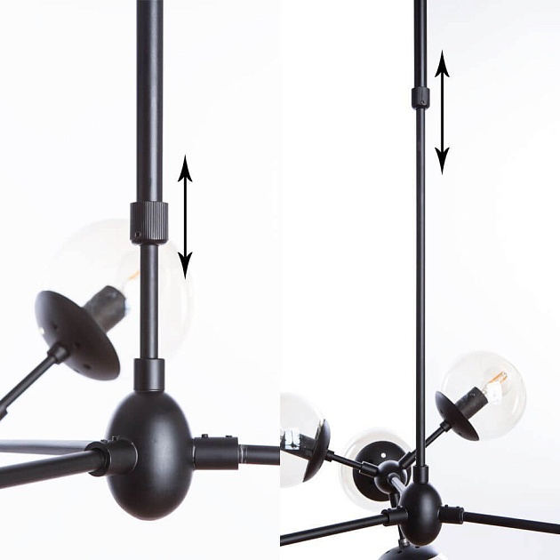 Подвесная люстра Arte Lamp BOLLA A1664SP-12BK изображение 2 Подвесная люстра Arte Lamp BOLLA A1664SP-12BK Фото № 2