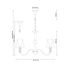 Подвесная люстра Lucia Tucci Siena 102.6 1