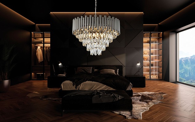 Подвесная люстра iLamp Savage P9510-8 NIC изображение 3 Подвесная люстра iLamp Savage P9510-8 NIC Фото № 3