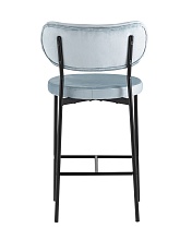Полубарный стул Stool Group Барбара велюр серо-голубой BARBARA CC HLR-57 3
