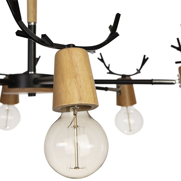 Потолочная люстра Loft IT Sven 10024/6 Black изображение 3 Потолочная люстра Loft IT Sven 10024/6 Black Фото № 3