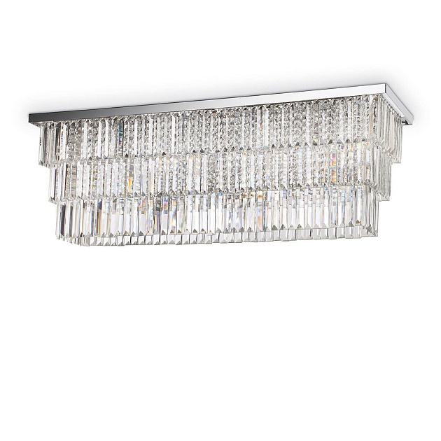 Подвесная люстра Ideal Lux Martinez PL8 Cromo 166285 изображение Подвесная люстра Ideal Lux Martinez PL8 Cromo 166285 Фото №