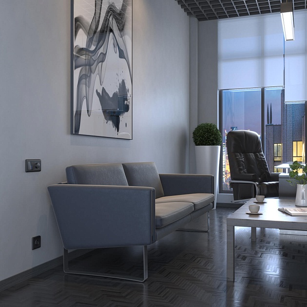 Розетка с заземлением Werkel графит рифленый W1171004 4690389158629 изображение 8 Розетка с заземлением Werkel графит рифленый W1171004 4690389158629 Фото № 8