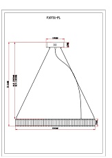 Подвесной светодионый светильник Moderli Asti V10731-PL 2
