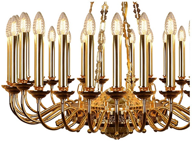 Подвесная люстра iLamp Louvre MD8551-30 GD Фото № 3