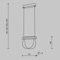Подвесной светодиодный светильник Maytoni Fluffy MOD319PL-L5B3K 1