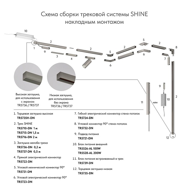 Шинопровод Denkirs Shine Base TR5710-DN Фото № 3