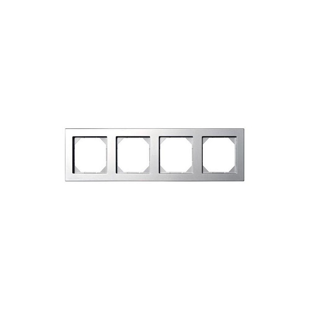 Рамка 4-постовая Liregus Epsilon серебро 28-189 Фото № 