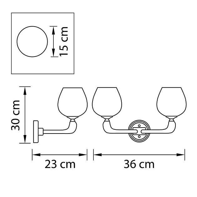 Бра Osgona Delta 706622 Фото № 2