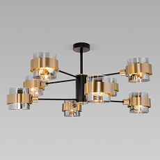 Потолочная люстра Eurosvet Arcada 70127/8 черный/дымчатый 4