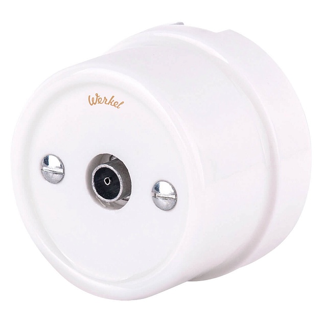 ТВ-розетка Werkel Retro белая WL18-02-05 4690389100659 Фото № 