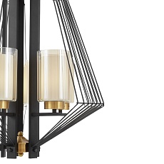 Подвесная люстра Lumina Deco Canti LDP 1244-5 BK+MD 1