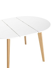 Кухонный стол Stool Group Rondo 100-135*100 бук/белый УТ000035280 5