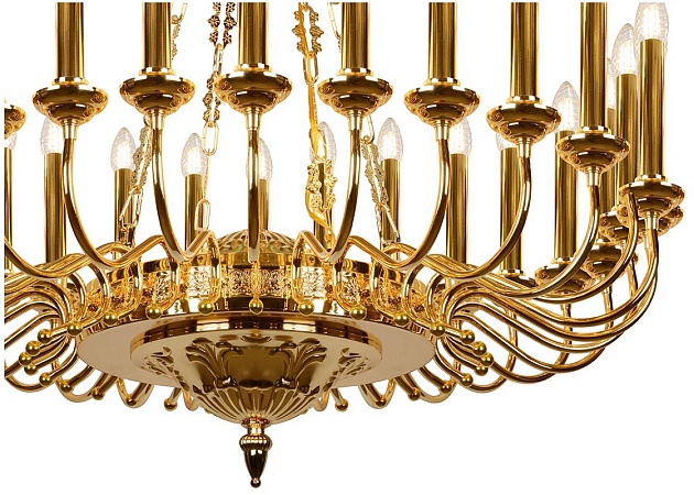 Подвесная люстра iLamp Louvre MD8551-30 GD Фото № 2