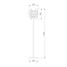 Торшер Bogates Hollis 01111/4 1