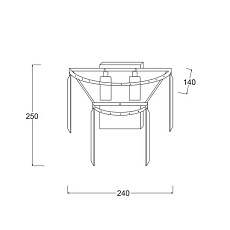 Настенный светильник Zumaline Amedeo 17106/2W-GLD 1