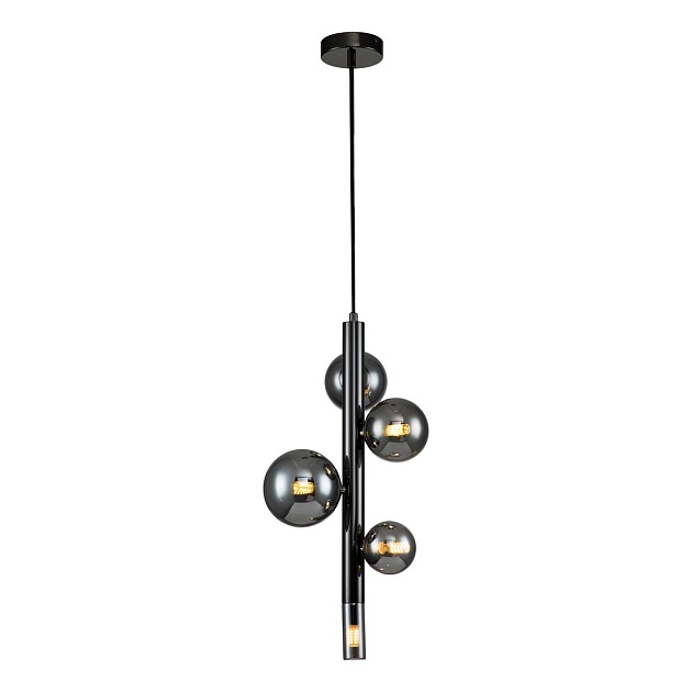 Подвесная люстра Indigo Canto 11026/5P Black V000238 Фото № 