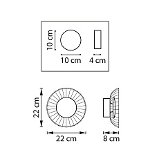 Бра Lightstar Celesta 809012 5