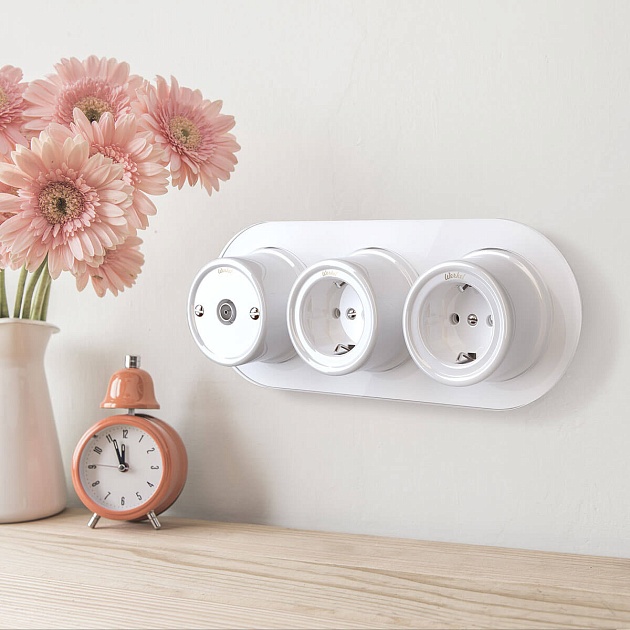 ТВ-розетка Werkel Retro белая WL18-02-05 4690389100659 Фото № 2