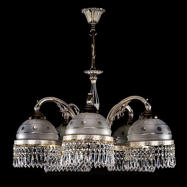 Подвесная люстра Artglass Cassandra V. White Gold CE Фото № 