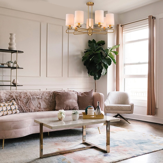 Подвесная люстра Escada Eclipse 10166/7PL Brass Фото № 2