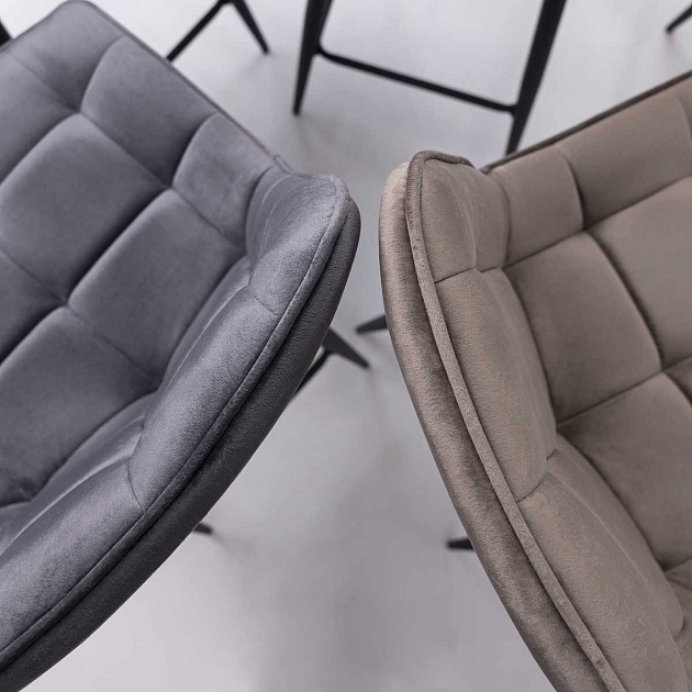 Полубарный стул AksHome Linx бежевый, велюр 86207 Фото № 7