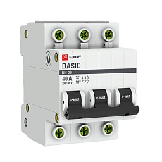 Выключатель нагрузки 3P 40А ВН-29 Basic SL29-3-40-bas