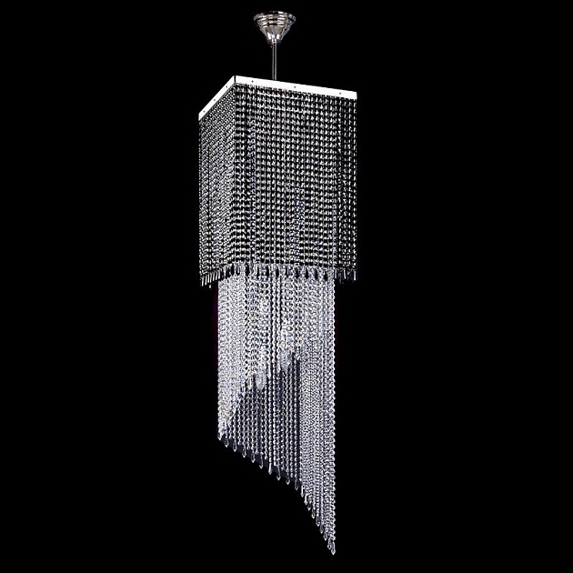 Каскадная люстра Artglass Ambra Nickel CE Фото № 