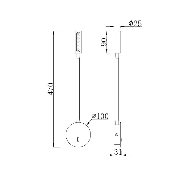 Бра Stem C035WL-L3MG3K изображение 6 Бра Stem C035WL-L3MG3K Фото № 6