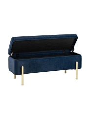 Банкетка Stool Group Болейн с ящиком велюр синий 20A544VF-MOMO-46 1