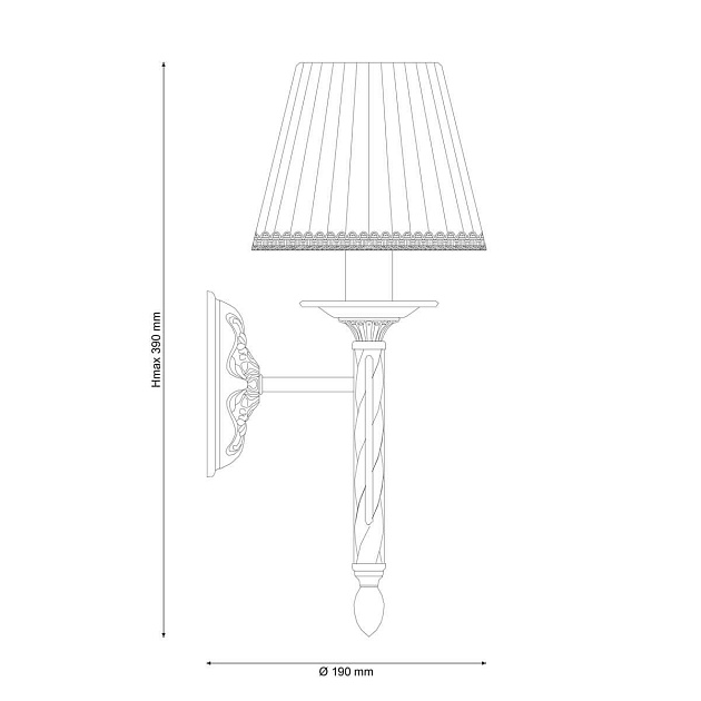 Бра Lucia Tucci Oria W144.1 White Фото № 2