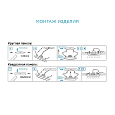 Встраиваемая светодиодная панель Apeyron 06-23 1