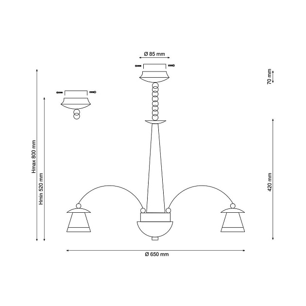 Подвесная люстра Lucia Tucci Natura 158.8 изображение 2 Подвесная люстра Lucia Tucci Natura 158.8 Фото № 2