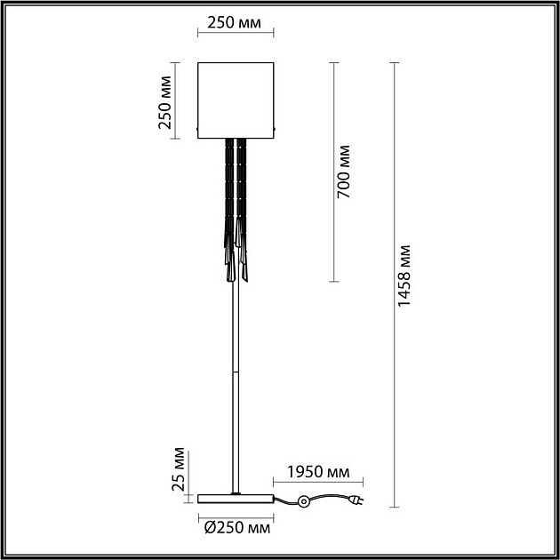 Торшер Odeon Light Exclusive Nicole 4886/1F изображение 6 Торшер Odeon Light Exclusive Nicole 4886/1F Фото № 6