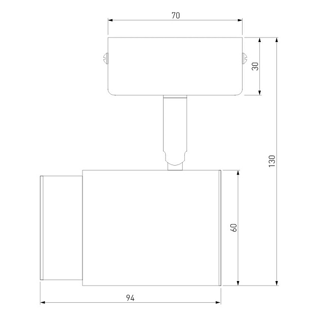 Спот Eurosvet Morgan 20124/1 черный Фото № 3