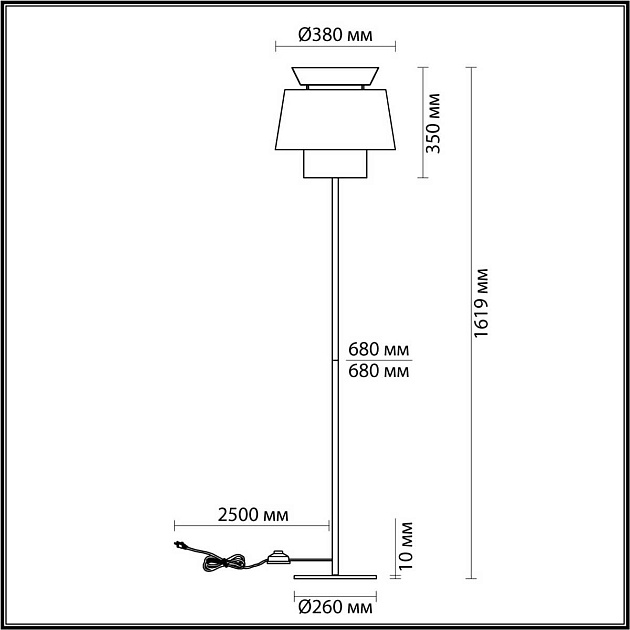 Торшер Odeon Light KRESSA 4992/1F Фото № 2