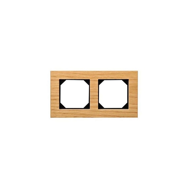 Рамка 2-постовая Liregus Epsilon дуб 28-221 Фото № 