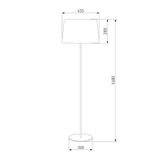 Торшер TK Lighting 2920 Maja Black 1