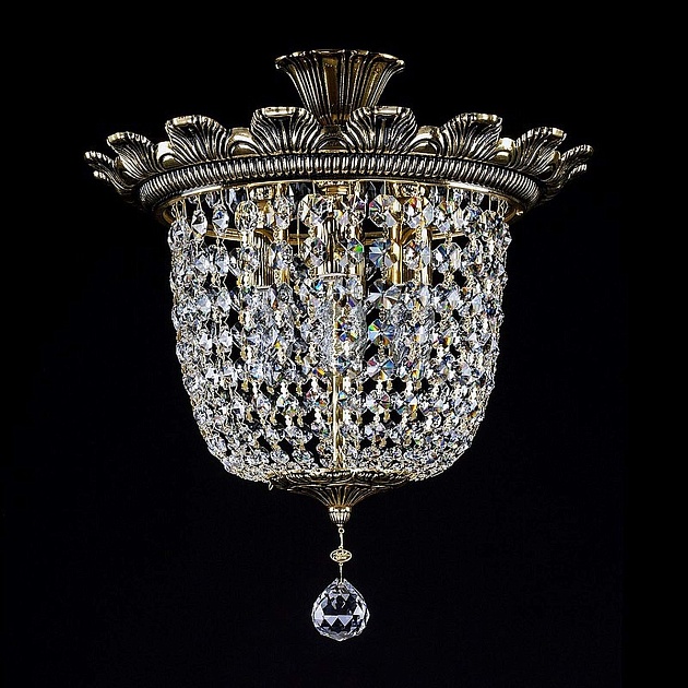 Потолочный светильник Artglass Artemis II. Brass Antique CE Фото № 