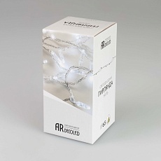 Уличная светодиодная гирлянда Ardecoled нить 230V теплый белый ARD-String-Classic-10000-White-100Led-Milk-Flash Warm 031205 1