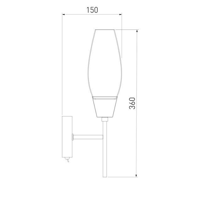 Бра Eurosvet Thalia 60140/1 сатин-никель изображение 3 Бра Eurosvet Thalia 60140/1 сатин-никель Фото № 3