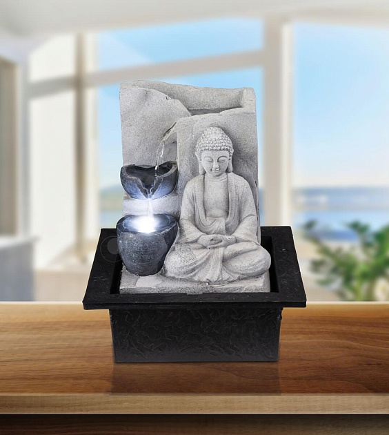 Фонтан декоративный Globo Albert Светящийся Будда 93019 Фото № 2