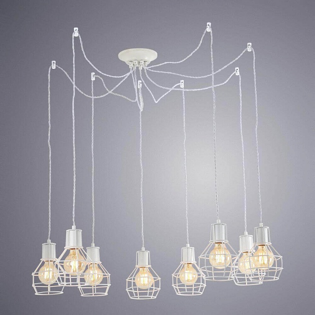 Подвесная люстра Arte Lamp A9182SP-8WH Фото № 2