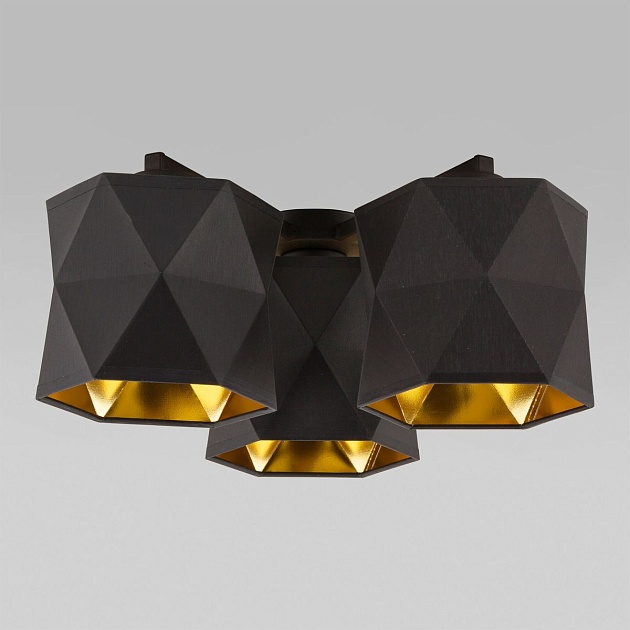 Потолочная люстра TK Lighting 1042 Siro Black Gold Фото № 