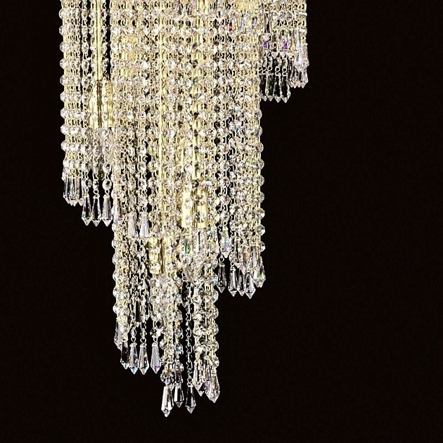 Подвесная люстра Artglass Spiral 400X700 Drops CE Фото № 2