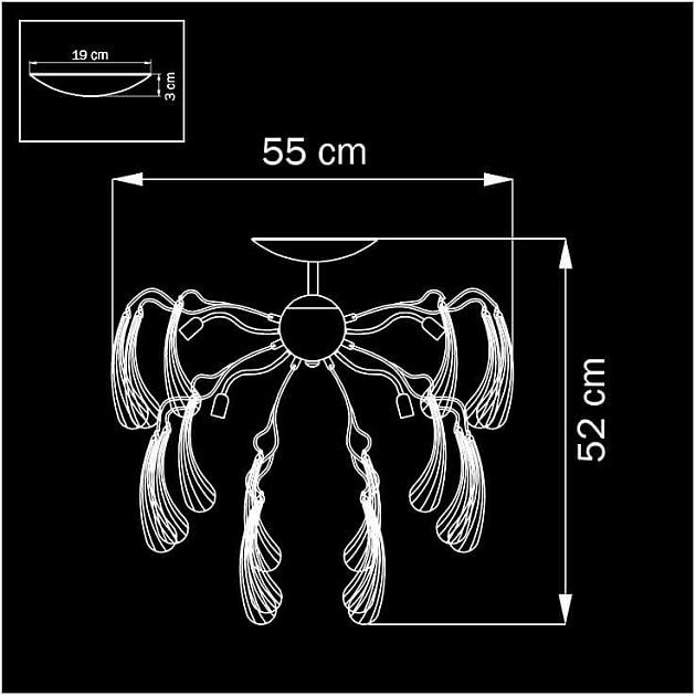 Потолочная люстра Lightstar Manica 794094 изображение 3 Потолочная люстра Lightstar Manica 794094 Фото № 3